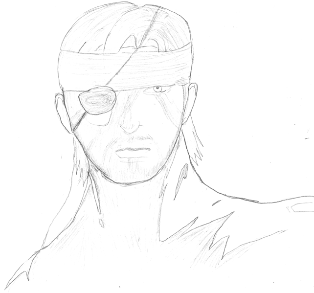 Big Boss Sketch
Sketch of Big Boss from Metal Gear, first stage of a pic I did for my boyfriend.

