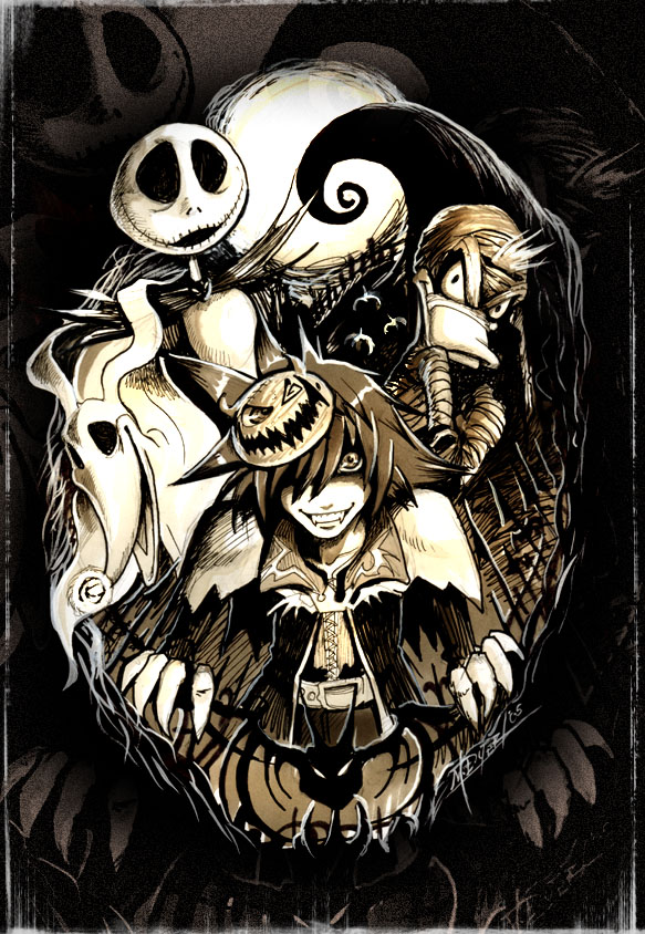 Halloween Town
By [url=http://pu-sama.deviantart.com/]pu-sama[/url].
Keywords: Kingdom Hearts