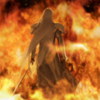 Sephiroth in fire
Screenshot of Sephiroth from Final Fantasy VII: Advent Children.
