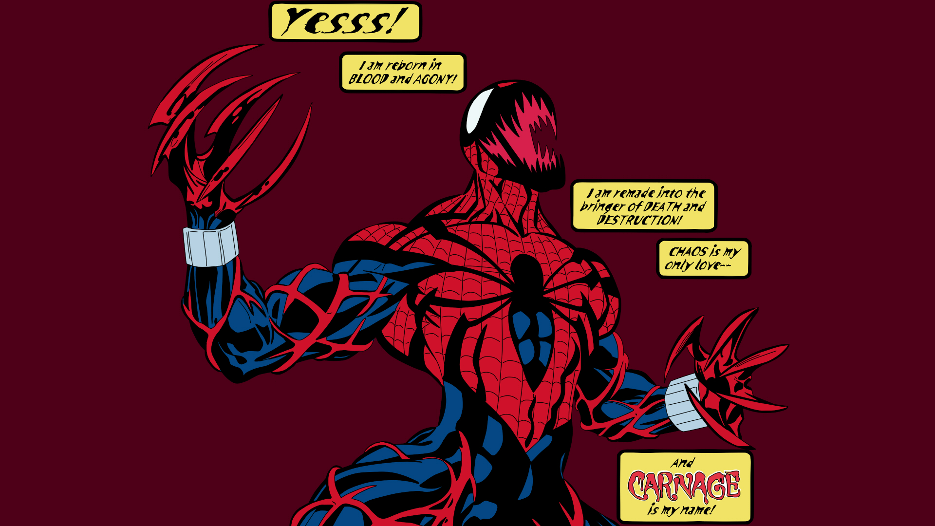 Spider-Carnage
From The Amazing Spider-man #410.

Traced and colored in Paint Tool SAI.
