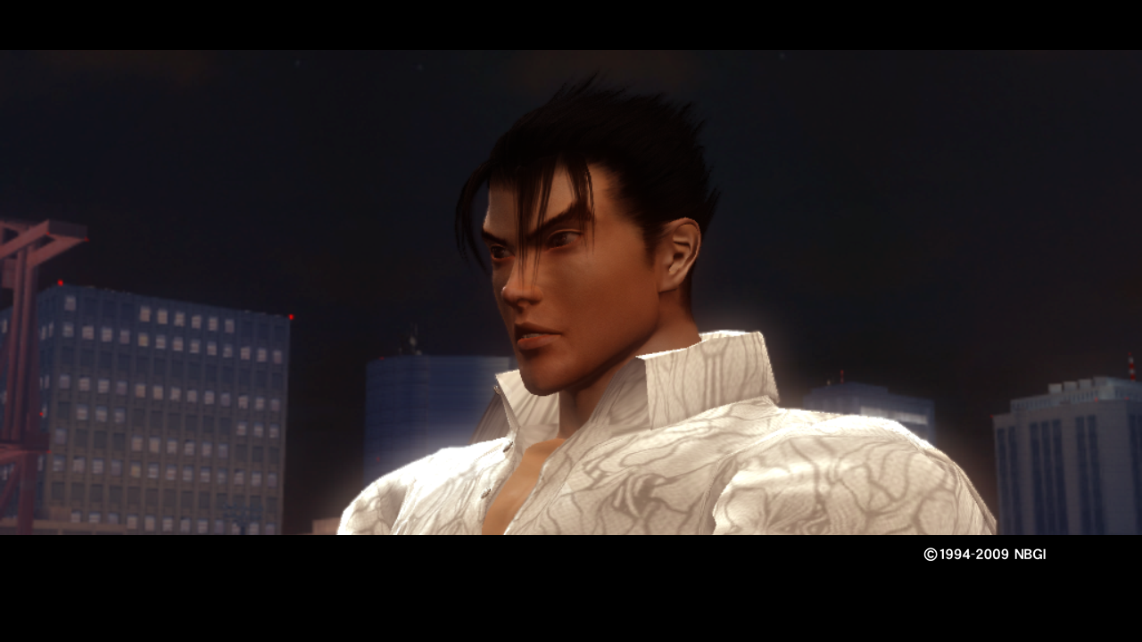 Jin from a scene called "All According to Plan," as he says a line to Nina of "No need to worry."
Keywords: jin kazama