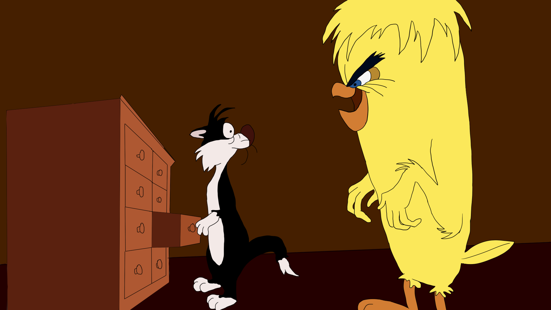 Tweety Hyde from the Looney Tunes short Hyde and Go Tweet.

Traced and colored in Paint Tool SAI.

