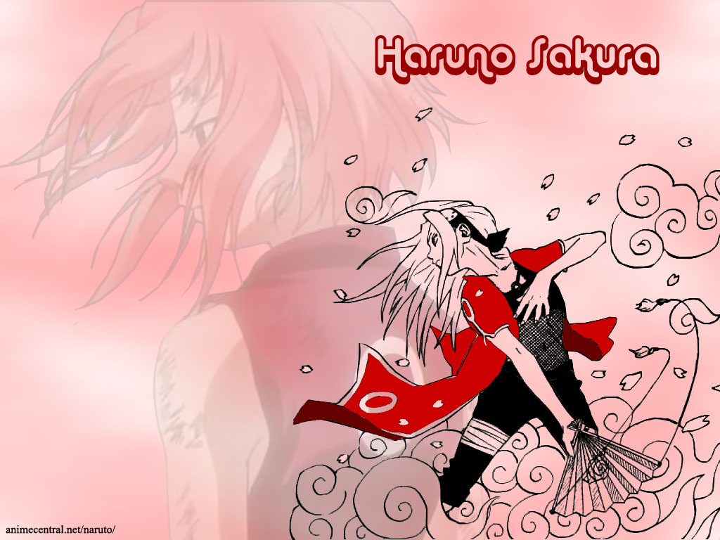 Haruno Sakura Wallpaper
Another wallpaper made using a manga image and anime screenshot from Naruto.

1024 x 768 (click on image for full size).
