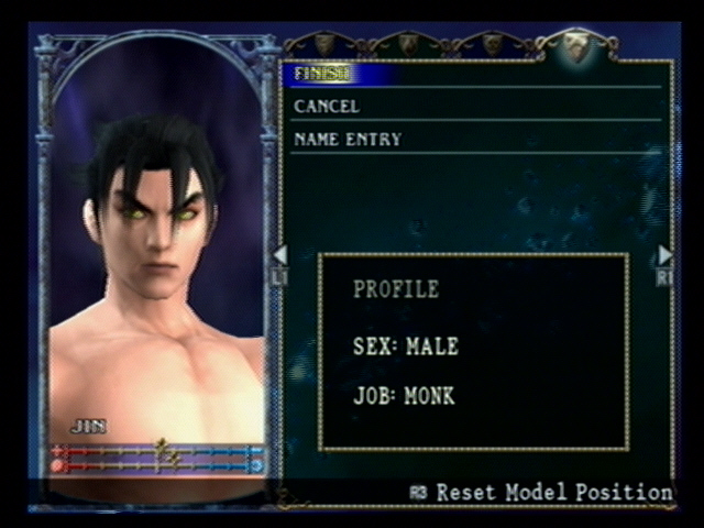 Jin Face
Based off Jin, like halfway between his regular and Devil form in Tekken. Wings are only an option on the female models. =(
