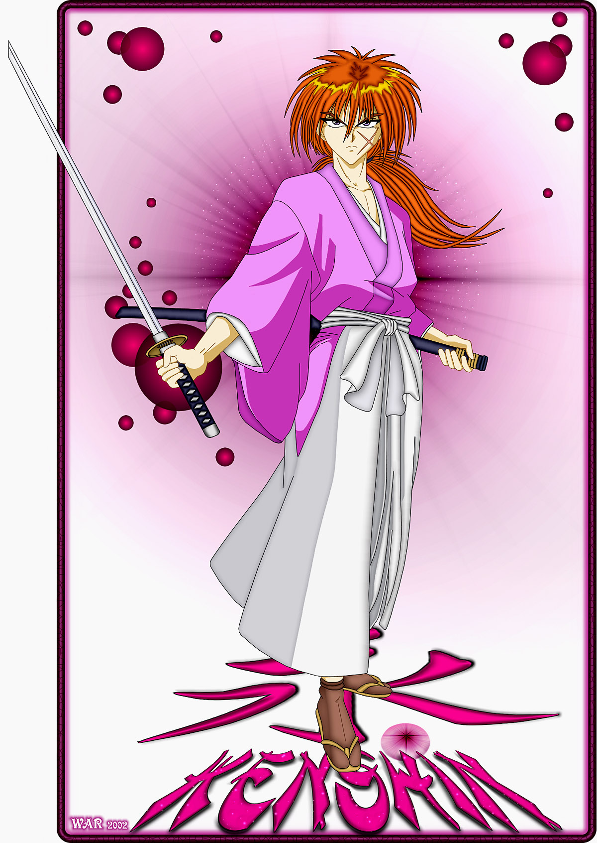 Kenshin
By W.A.R.
Keywords: W.A.R. Rurouni Kenshin fanart