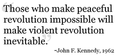 JFK Revolution Quote 1962