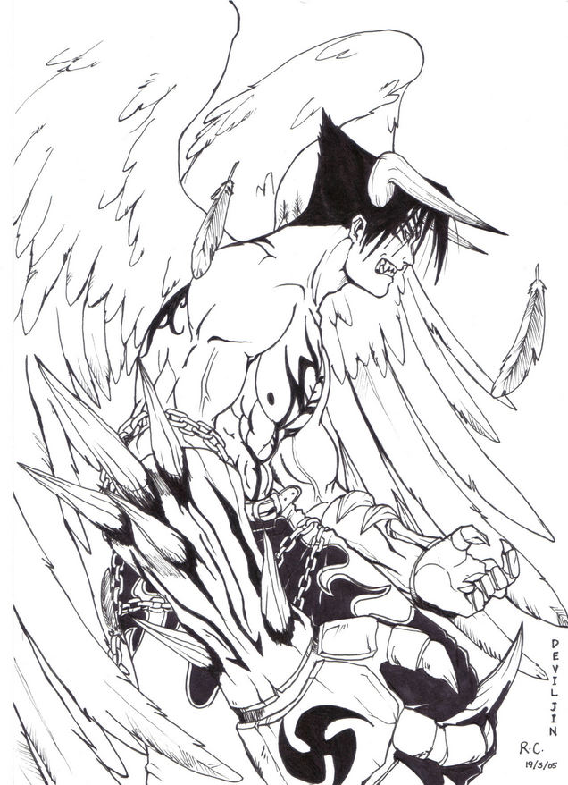 Devil within
By [url=http://pokefreak.deviantart.com/]pokefreak[/url].
Keywords: Tekken Devil Jin