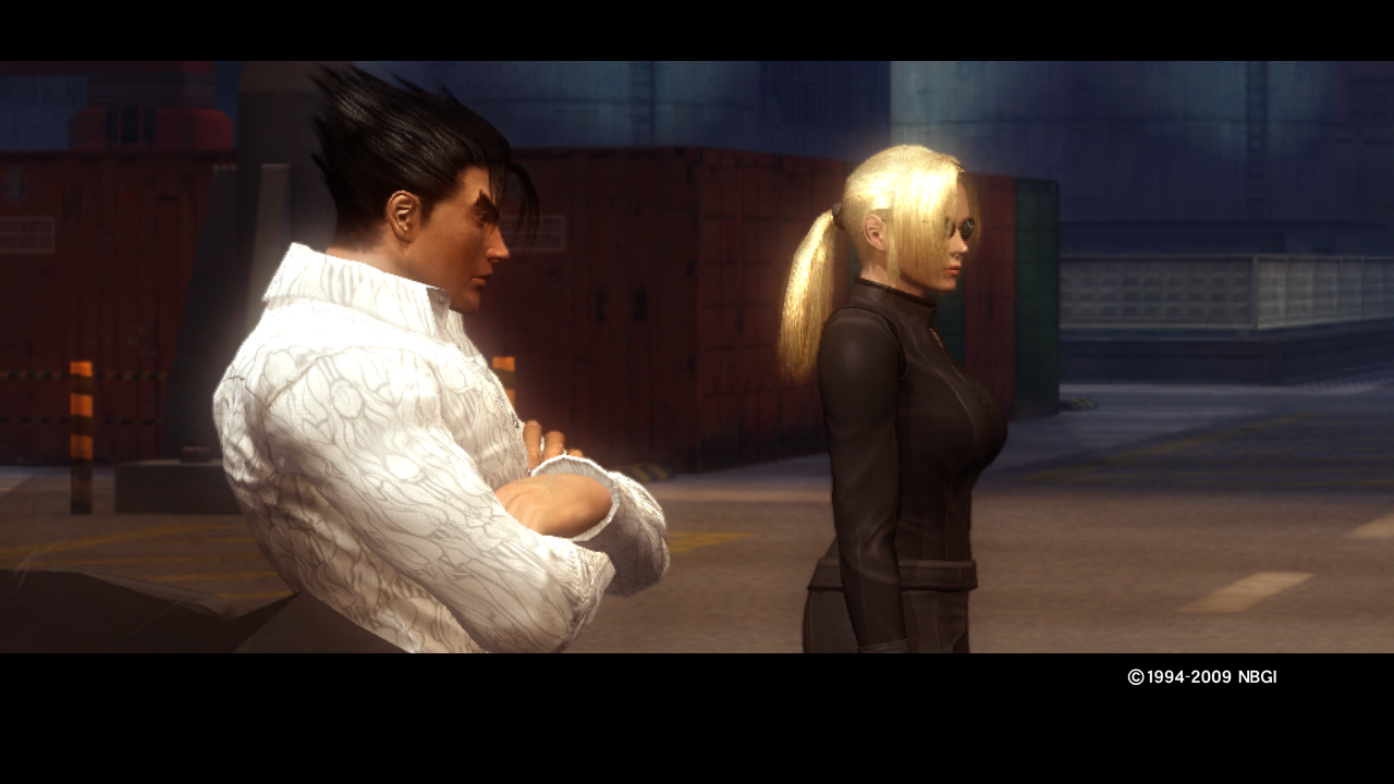 Jin and Nina in a scene titled, "All According to Plan."
Keywords: jin kazama nina williams