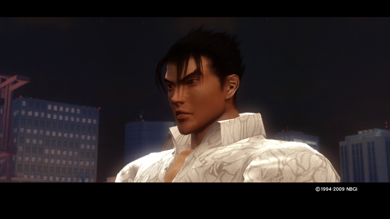 Jin from a scene called "All According to Plan," as he says a line to Nina of "No need to worry."
Keywords: jin kazama