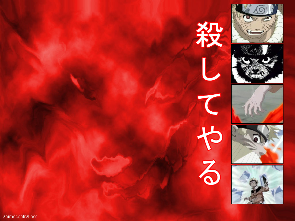 Narubi Wallpaper
Here's a wallpaper I edited in Photoshop using screenshots from the anime series, Naruto.

1024 x 768 (click on image for full size).
