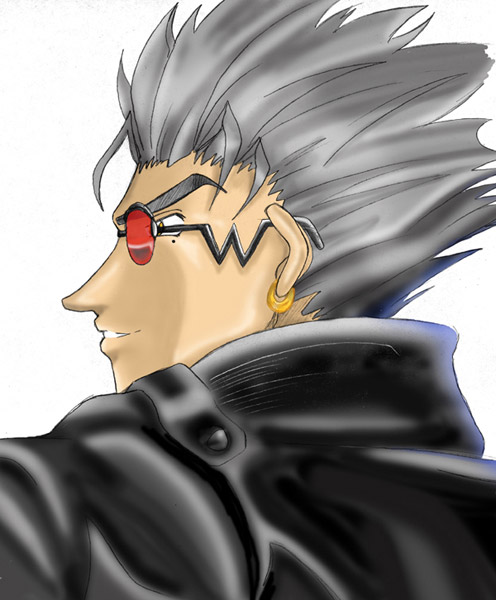 Silver-haired Vash
By [url=http://www.blueskywolf.com]BlueSkyWolf[/url]
