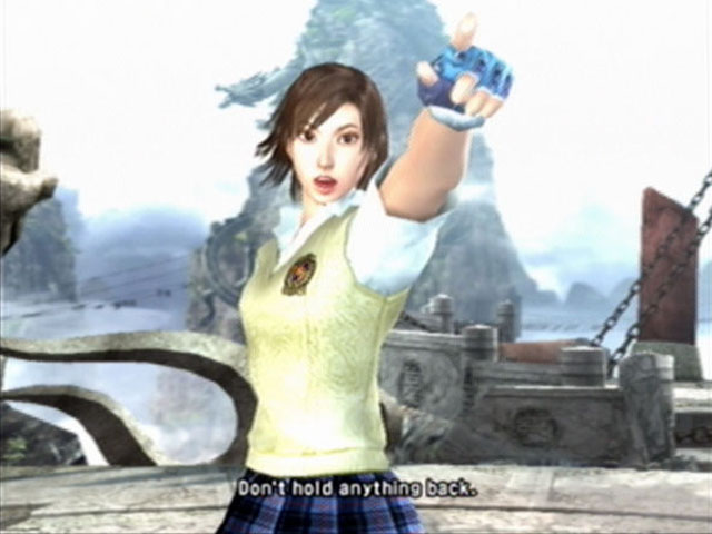 Asuka in school uniform (Tekken 5)
